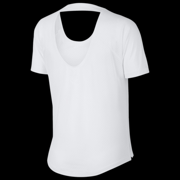 SOLD! Nike Breathe Open-Back Running Top White - Picture 3 of 3